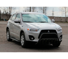 Кенгурятник WT002 Black (нерж.) для Mitsubishi ASX 2010-2023 рр