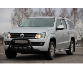 Кенгурятник WT002 Black (нерж) для Volkswagen Amarok 2010-2022 рр
