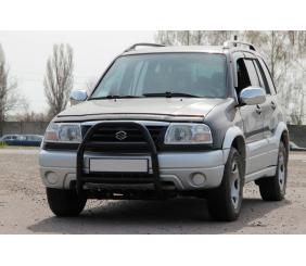 Кенгурятник QT007 Black (нерж) для Suzuki Vitara 1998-2006 рр