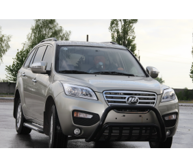 Кенгурятник WT002 Black (нерж) для Lifan X60 2011- рр