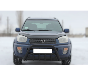 Передня дуга WT002 Black (нерж.) для Toyota Rav 4 2001-2005 рр