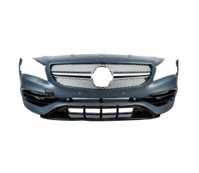 Передній бампер в зібраному вигляді (стиль CLA45 AMG) для Mercedes CLA C117 2013-2019 рр