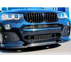 Накладка на передній бампер (для M-Sport, Карбон) для BMW X4 F26 2014-2018 рр
