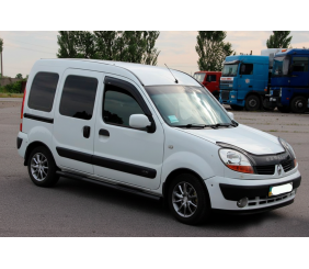 Бічні труби Black (2 шт., нерж.) для Renault Kangoo 1998-2008 рр
