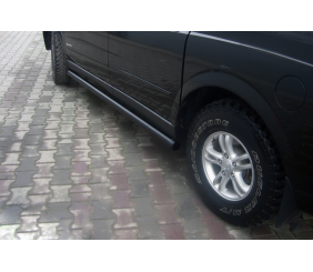 Бічні труби Black (2 шт., нерж) для SsangYong Action 2005-2018 рр