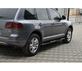 Бічні труби Black (2 шт., нерж) для Volkswagen Touareg 2002-2010 рр