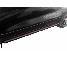 Бічні труби Black (2 шт, нерж) для Chevrolet Trax 2012-2023 рр