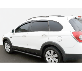 Бічні труби Black (2 шт., нерж.) для Opel Antara 2006-2017 рр