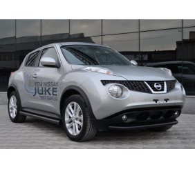 Бічні труби Ø60 Black (2 шт., нерж.) для Nissan Juke 2010-2019 рр