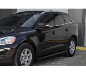 Бічні труби BB004 Black (2 шт, нерж) для Volvo XC60 2009-2017 рр