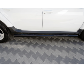 Бічні труби BB002 Black (2 шт., Нерж.) для Renault Duster 2018-2024 рр