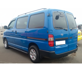 Бічні труби Black (2 шт., нерж) для Toyota HiAce