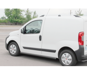 Бічні труби Ø60 Black (2 шт., Нерж.) для Fiat Fiorino/Qubo 2008-2024 рр