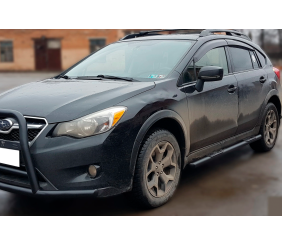 Бічні труби BB002 Black (2 шт., нерж.) для Subaru XV 2011-2017 рр