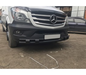Передня нижня дуга Shark Black (нерж.) 2006-2013 для Mercedes Sprinter W906 рр
