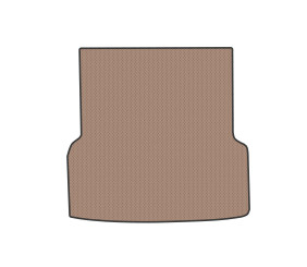 Гумовий килимок в багажник (Бежевий) для Mercedes EQS 2021- рр