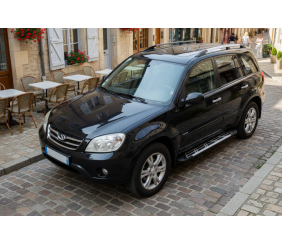 Бокові пороги Sunrise (2 шт., алюміній) для Chery Tiggo 3 2005- рр