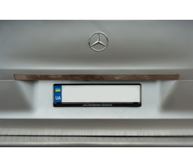 Планка над номером широка (нерж) OmsaLine - Італійська нержавійка для Mercedes Vito/V-class W447 2014- рр