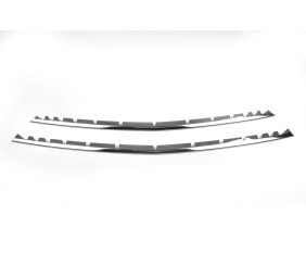 Накладки на решітку бампера (2 шт, нерж) Vito вантажний (хром) для Mercedes Vito/V-class W447 2014- рр