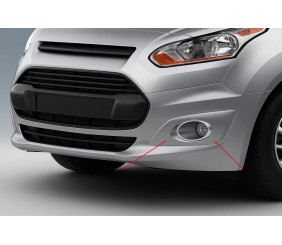 Накладки на противотуманки (2 шт., нерж) для Ford Connect 2014-2021 рр
