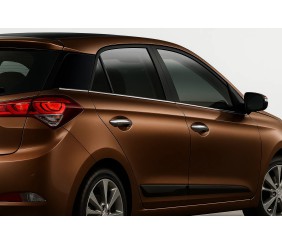 Нижні молдинги стекол (6 шт., Нерж) для Hyundai I-20 2014-2020 рр