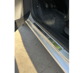 Накладки на пороги Carmos V1 (4 шт, нерж.) для Fiat Linea 2006-2018 рр