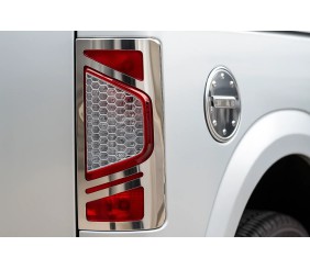 Накладки на стопи варіант №2 (2 шт, нерж) для Ford Connect 2010-2013 рр