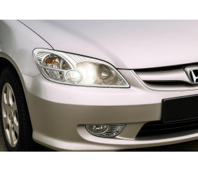 Накладка на фари (2 шт, пласт) для Honda Civic Sedan VII 2001-2006 рр