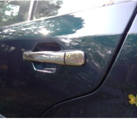 Накладки на ручки (4 шт, нерж) для Mercedes E-сlass W124 1984-1997 рр