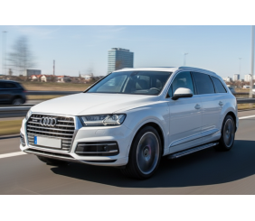 Бокові пороги Rainbow (2 шт., Алюміній) для Ауди Q7 2015- рр