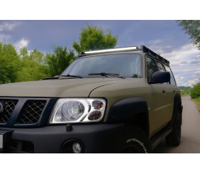 Накладки на фари (2001-2004, 2 шт.) для Nissan Patrol Y61 рр