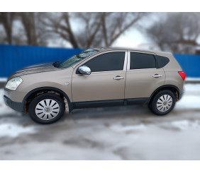 Хром дверних стійок (4 шт, нерж) Carmos - Турецька сталь для Nissan Qashqai 2007-2010 рр