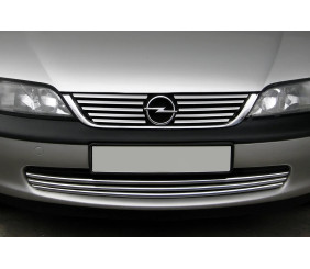 Накладки на решітку (нерж) для Opel Vectra B 1995-2002 рр