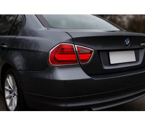 Накладки на стопи (2 шт., пласт) для BMW 3 серія E90/E91 2005-2011 рр