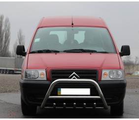 Кенгурятник WT003 (нерж) d51, без напису для Citroen Jumpy 1996-2007 рр