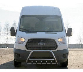 Кенгурятник WT003 (нерж.) для Ford Transit 2014- рр