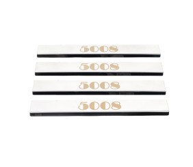 Накладки на пороги (Carmos, 4 шт, сталь) для Peugeot 5008 2009-2016 рр