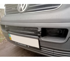 Нижня накладка на решітку (повна) Матова для Volkswagen T5 Transporter 2003-2010 рр