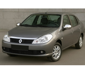 Накладки на дзеркала (2 шт, нерж.) для Renault Symbol 2008-2013 рр