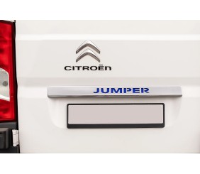 Хром планка над номером LED-синій (нерж.) для Citroen Jumper 2007-2025 рр