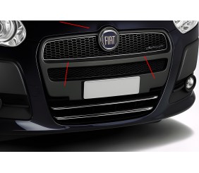 Накладки на решітку радіатора (2010-2015, Верхня, нерж.) для Fiat Doblo II рр