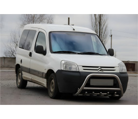 Кенгурятник WT003 (нерж.) 51 мм для Peugeot Partner 1996-2008 рр