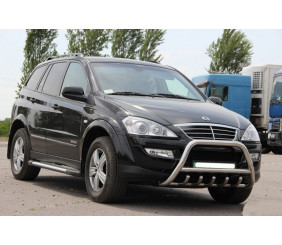 Кенгурятник WT003 (нерж) для SsangYong Action 2005-2018 рр