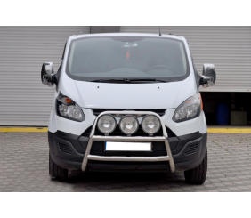 Кенгурятник WT022 (нерж.) для Ford Custom 2013-2022 рр