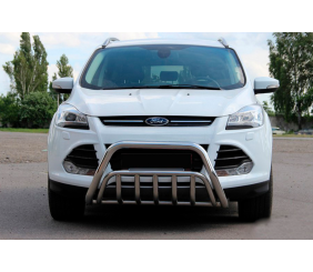 Кенгурятник WT002 (нерж.) для Ford Kuga/Escape 2013-2019 рр