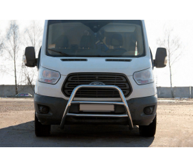 Кенгурятник WT022 (нерж.) для Ford Transit 2014- рр