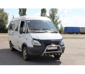 Кенгурятник WT003 (нерж.) для Газель, соболь 1998- рр