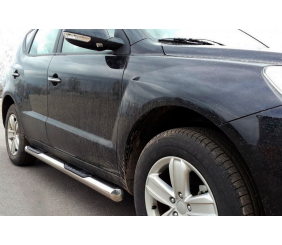 Бічні труби (2 шт., нерж) для Geely Emgrand X7 2011- рр