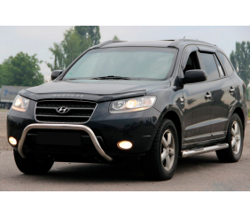 Кенгурятник WT007 (нерж.) для Hyundai Santa Fe 2 2006-2012 рр