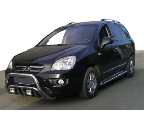 Кенгурятник WT002 (нерж) для Kia Carens 1999-2012 рр